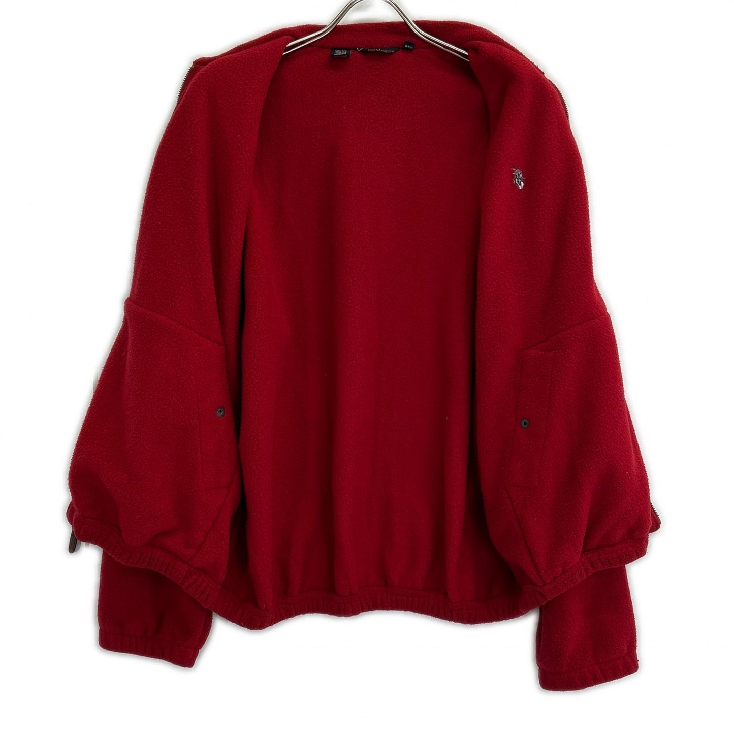 POLO RALPH LAUREN 90S Red Fleece swing-top jacket
