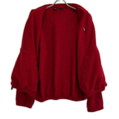 POLO RALPH LAUREN 90S Red Fleece swing-top jacket