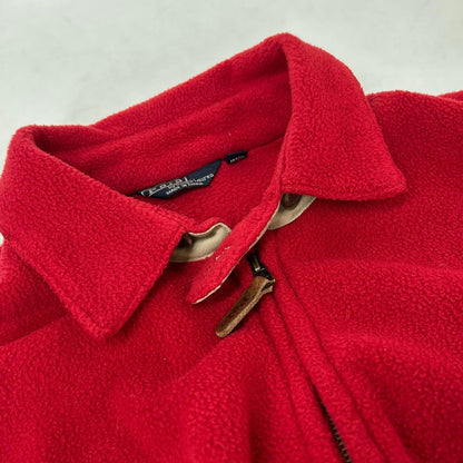 POLO RALPH LAUREN ポロ ラルフローレン 90S レッド フリース スイングトップ トップス