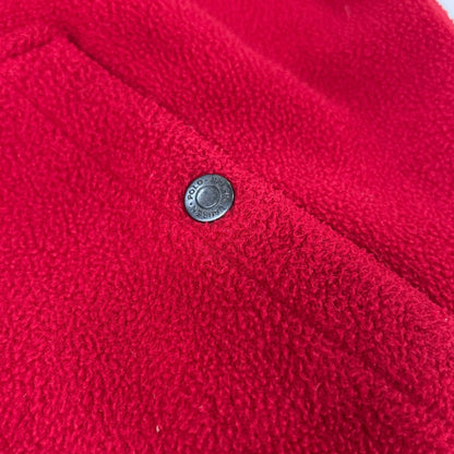 POLO RALPH LAUREN 90S Red Fleece swing-top jacket