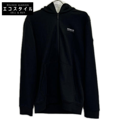 MONCLER モンクレール 23年 MAGLIA APERTA CONブラック ジップアップ パーカー トップス