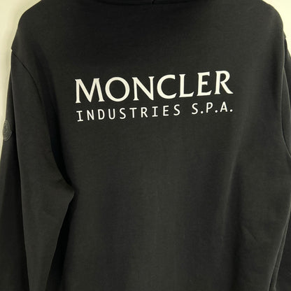 MONCLER モンクレール 23年 MAGLIA APERTA CONブラック ジップアップ パーカー トップス