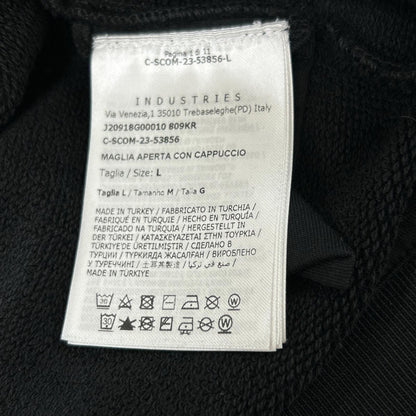 MONCLER モンクレール 23年 MAGLIA APERTA CONブラック ジップアップ パーカー トップス