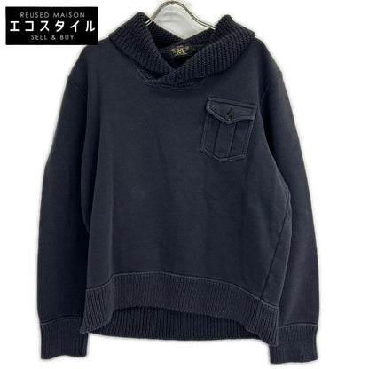 RRL ダブルアールエル ネイビー スウェット ショールカラー トップス
