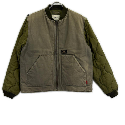 (W)TAPS ダブルタップス 172GWDT-JKM03 MC JACKET キルティング切替 ダック生地 ボンバージャケット カーキ ジャケット