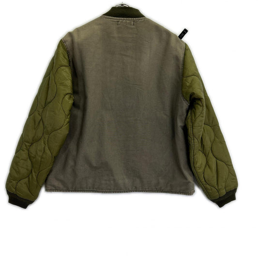 (W)TAPS ダブルタップス 172GWDT-JKM03 MC JACKET キルティング切替 ダック生地 ボンバージャケット カーキ ジャケット