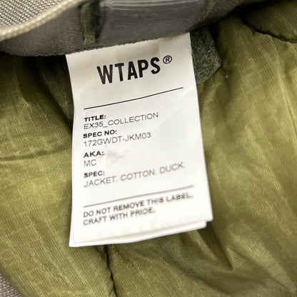 (W)TAPS ダブルタップス 172GWDT-JKM03 MC JACKET キルティング切替 ダック生地 ボンバージャケット カーキ ジャケット