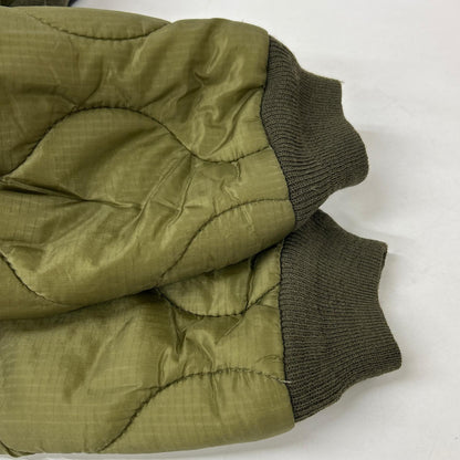 (W)TAPS 172GWDT-JKM03 MC JACKET Quilted duck-fabric-paneled bomber jacket, khaki