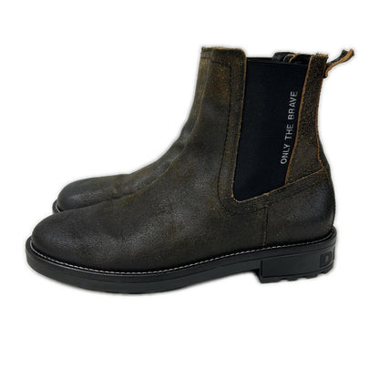 DIESEL ディーゼル ブラウン D-Throuper CB Y02022 PS994 サイドゴアブーツ シューズ