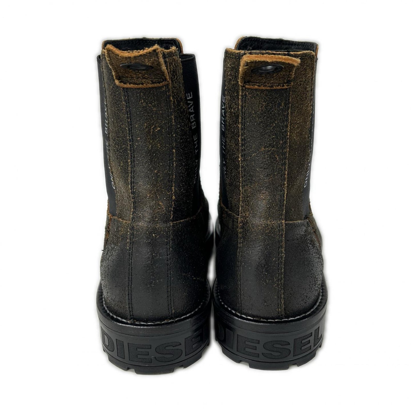 DIESEL ディーゼル ブラウン D-Throuper CB Y02022 PS994 サイドゴアブーツ シューズ