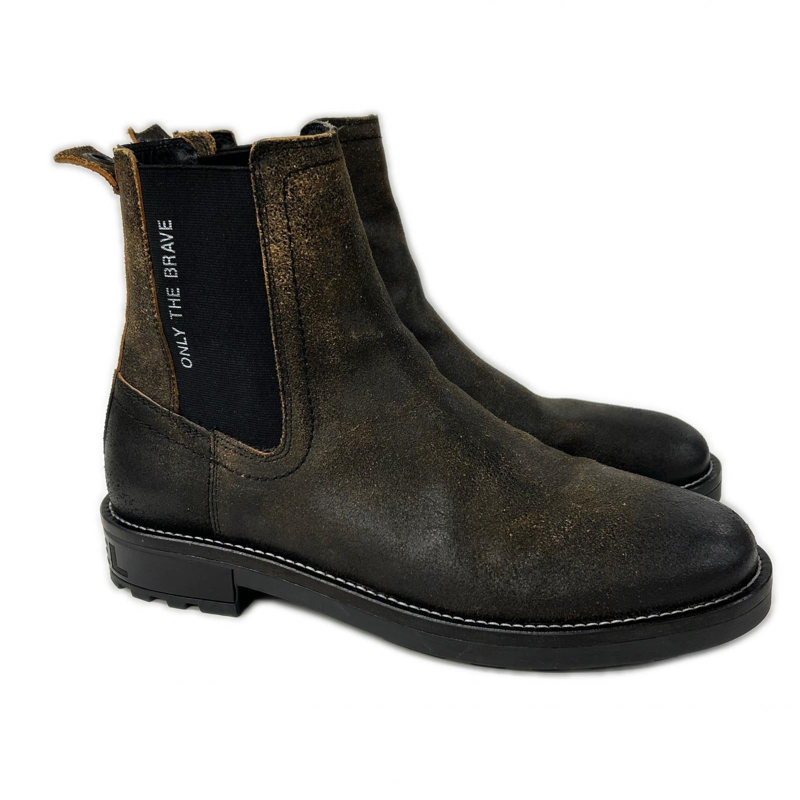 DIESEL ディーゼル ブラウン D-Throuper CB Y02022 PS994 サイドゴアブーツ シューズ