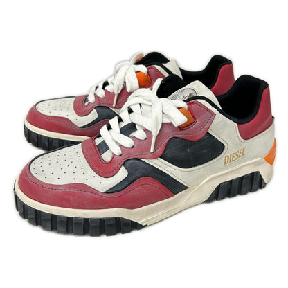 DIESEL ディーゼル レット×ブラック×ホワイト S-RUA LOW SK スニーカー シューズ