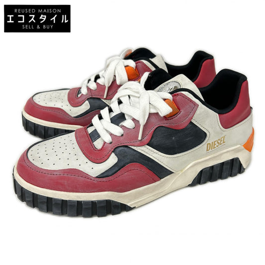 DIESEL ディーゼル レット×ブラック×ホワイト S-RUA LOW SK スニーカー シューズ