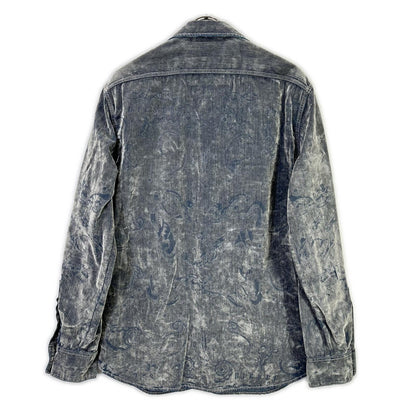DIESEL ディーゼル デニムシャツ ペイズリー ベルベット トップス