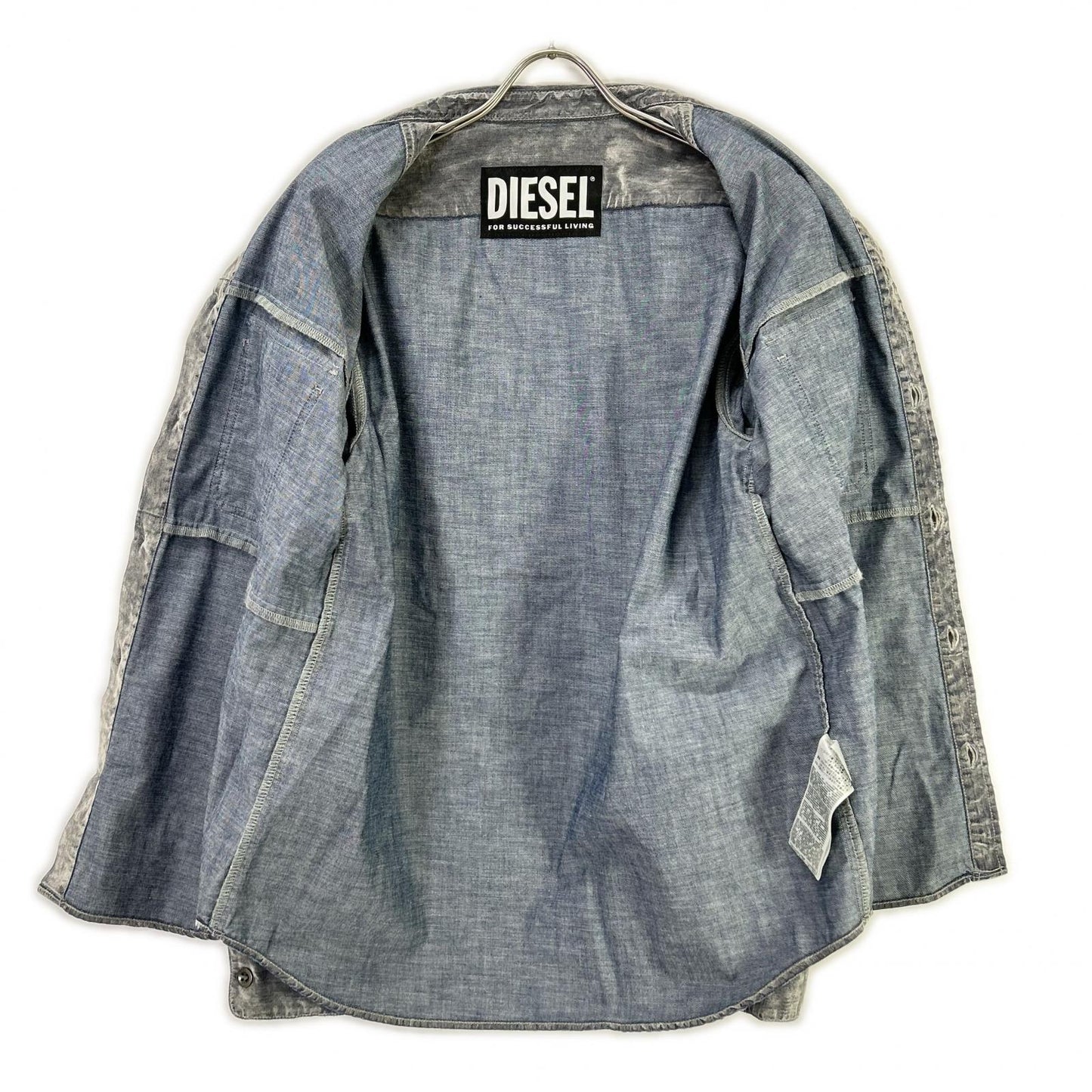 DIESEL ディーゼル デニムシャツ ペイズリー ベルベット トップス