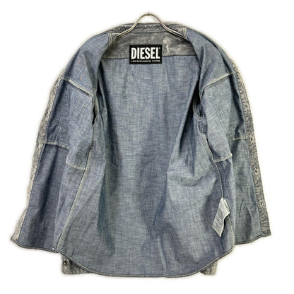 DIESEL ディーゼル デニムシャツ ペイズリー ベルベット トップス