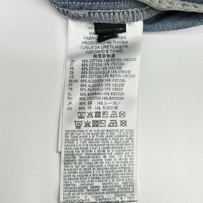 DIESEL ディーゼル デニムシャツ ペイズリー ベルベット トップス