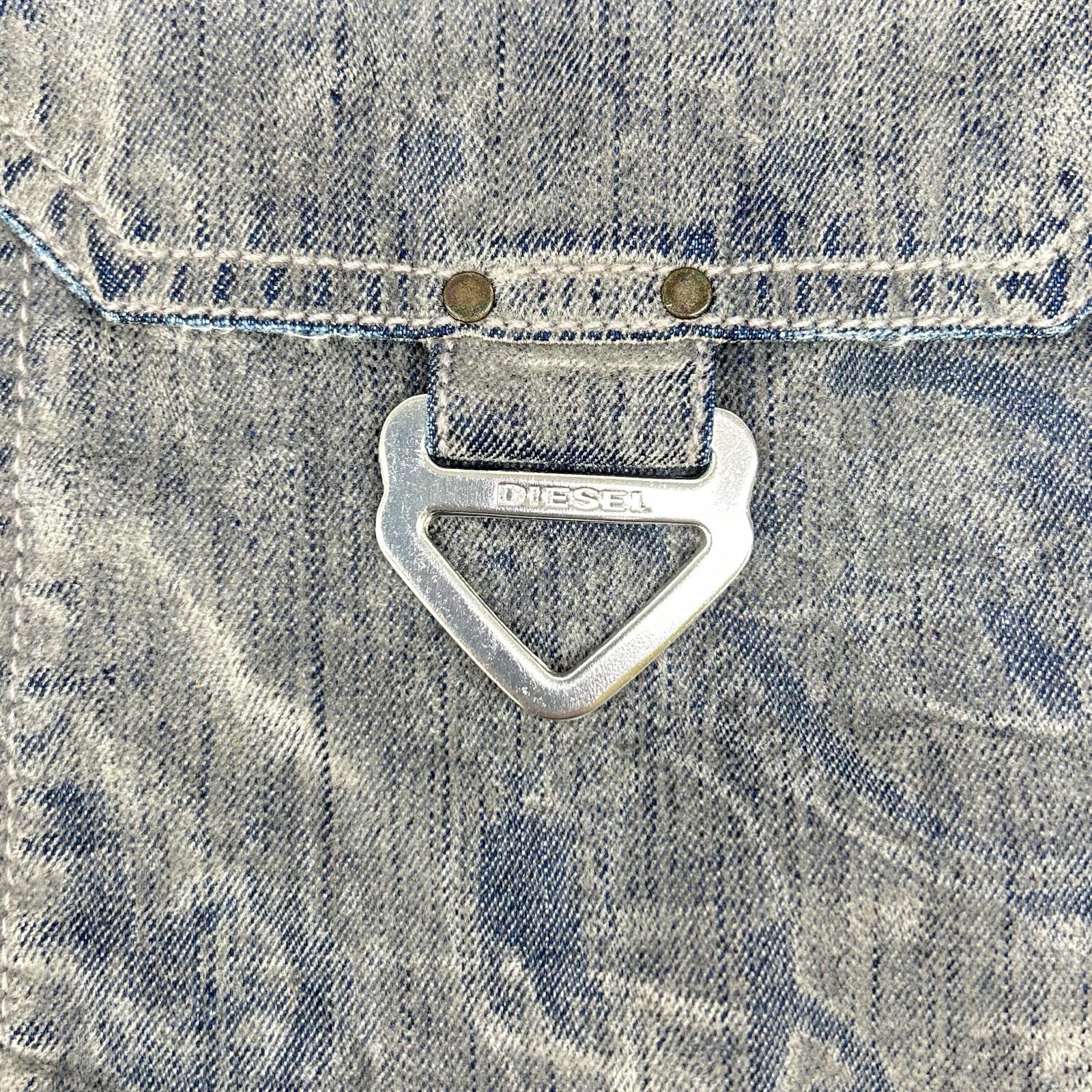DIESEL ディーゼル デニムシャツ ペイズリー ベルベット トップス