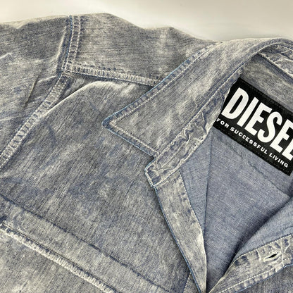 DIESEL ディーゼル デニムシャツ ペイズリー ベルベット トップス