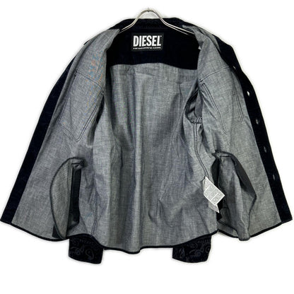 DIESEL ディーゼル ブラック デニムシャツ コーデュロイ ペイズリー ジャケット