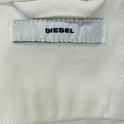 DIESEL ディーゼル White Distressed Denim Jacket Jacket