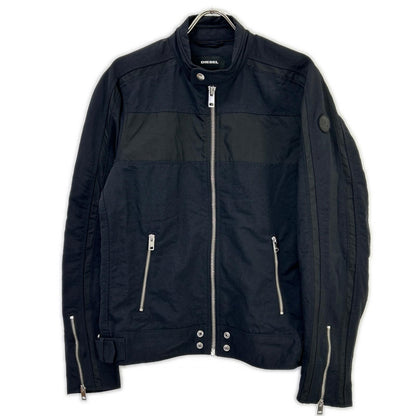 DIESEL ディーゼル ブラック ライダースジャケット ジャケット