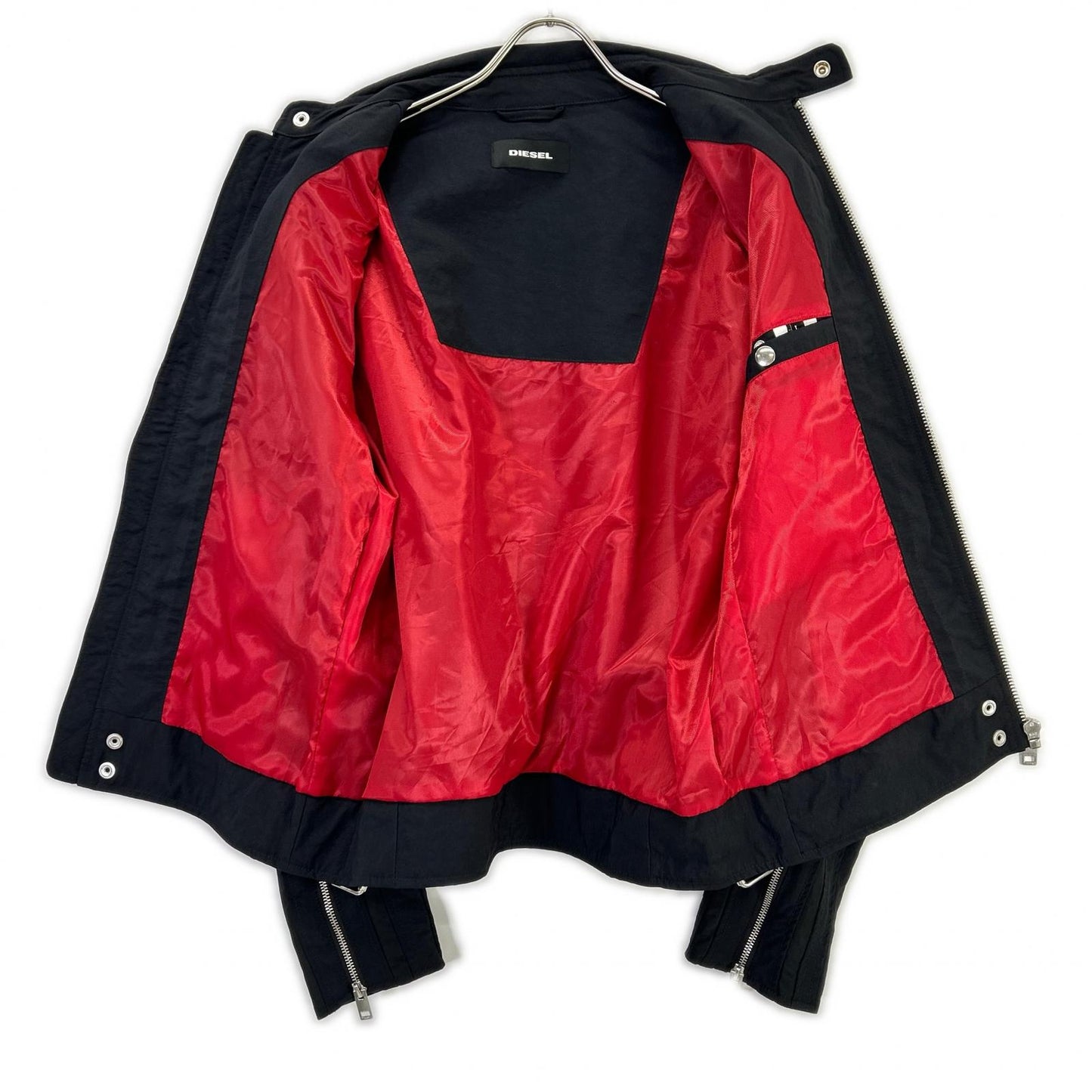 DIESEL ディーゼル ブラック ライダースジャケット ジャケット
