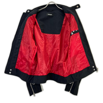 DIESEL ディーゼル ブラック ライダースジャケット ジャケット