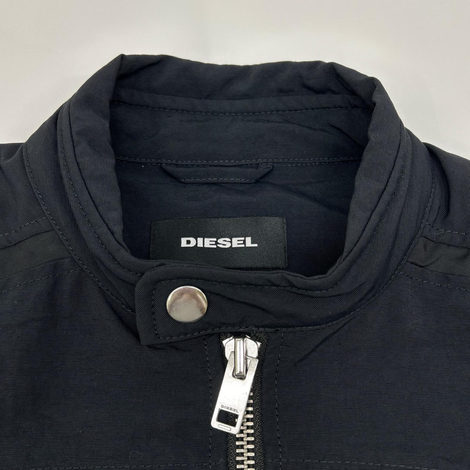 DIESEL ディーゼル ブラック ライダースジャケット ジャケット