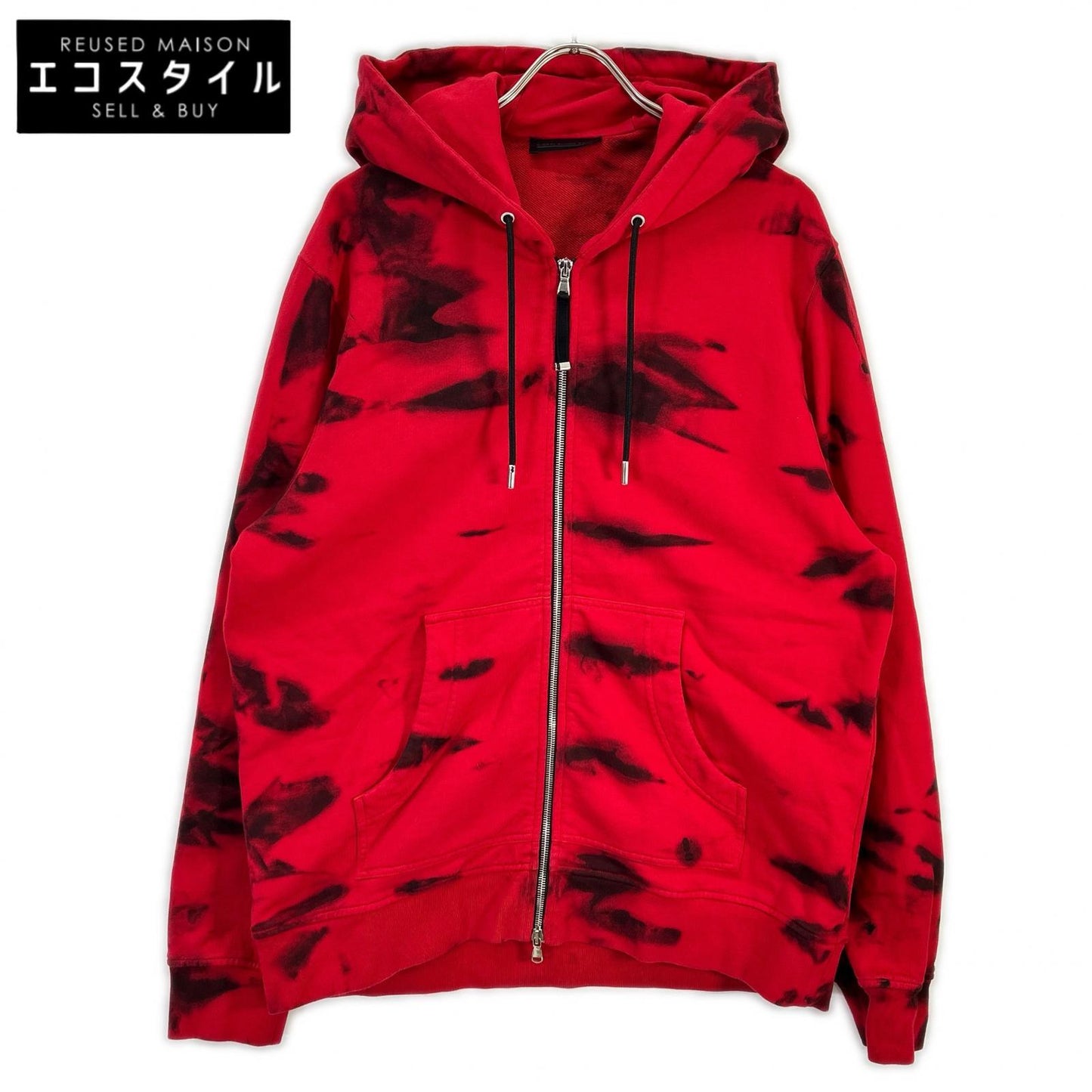 DIESEL BlackGold ディーゼルブラックゴールド レッド×ブラック Wジップアップパーカー ジャケット