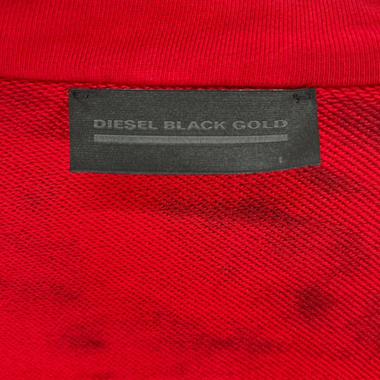 DIESEL BlackGold ディーゼルブラックゴールド レッド×ブラック Wジップアップパーカー ジャケット