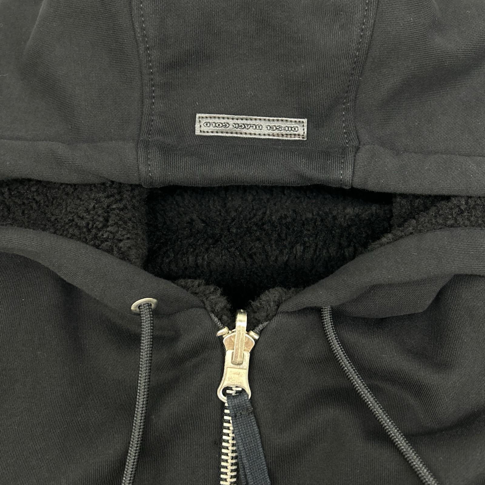 DIESEL BlackGold ディーゼルブラックゴールド ブラック パーカー フルジップ リバーシブル ジャケット