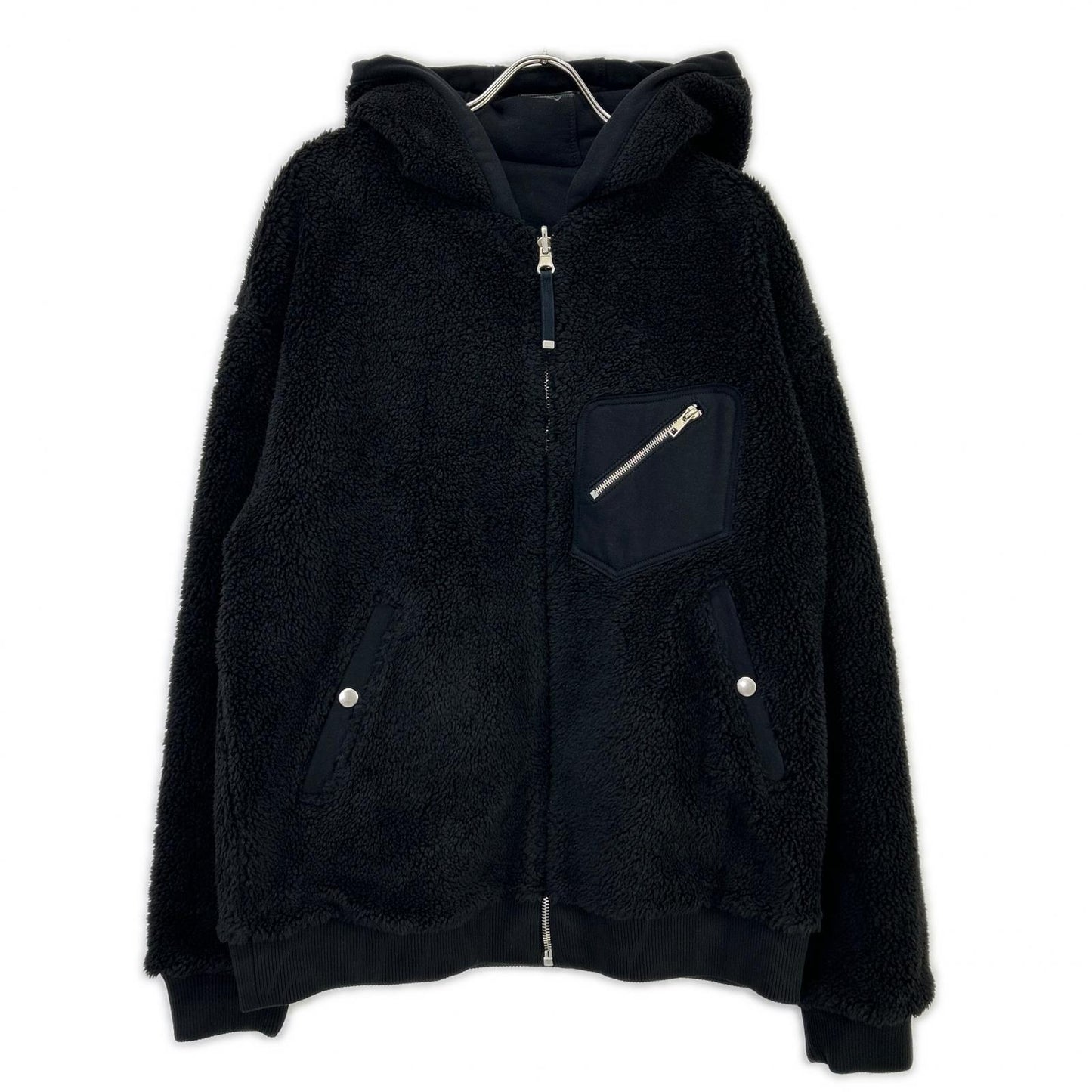 DIESEL BlackGold ディーゼルブラックゴールド ブラック パーカー フルジップ リバーシブル ジャケット