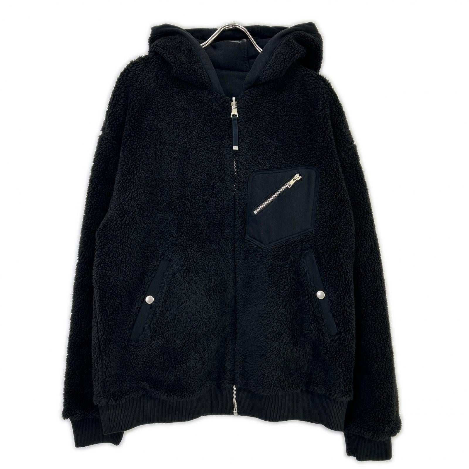DIESEL BlackGold ディーゼルブラックゴールド ブラック パーカー フルジップ リバーシブル ジャケット