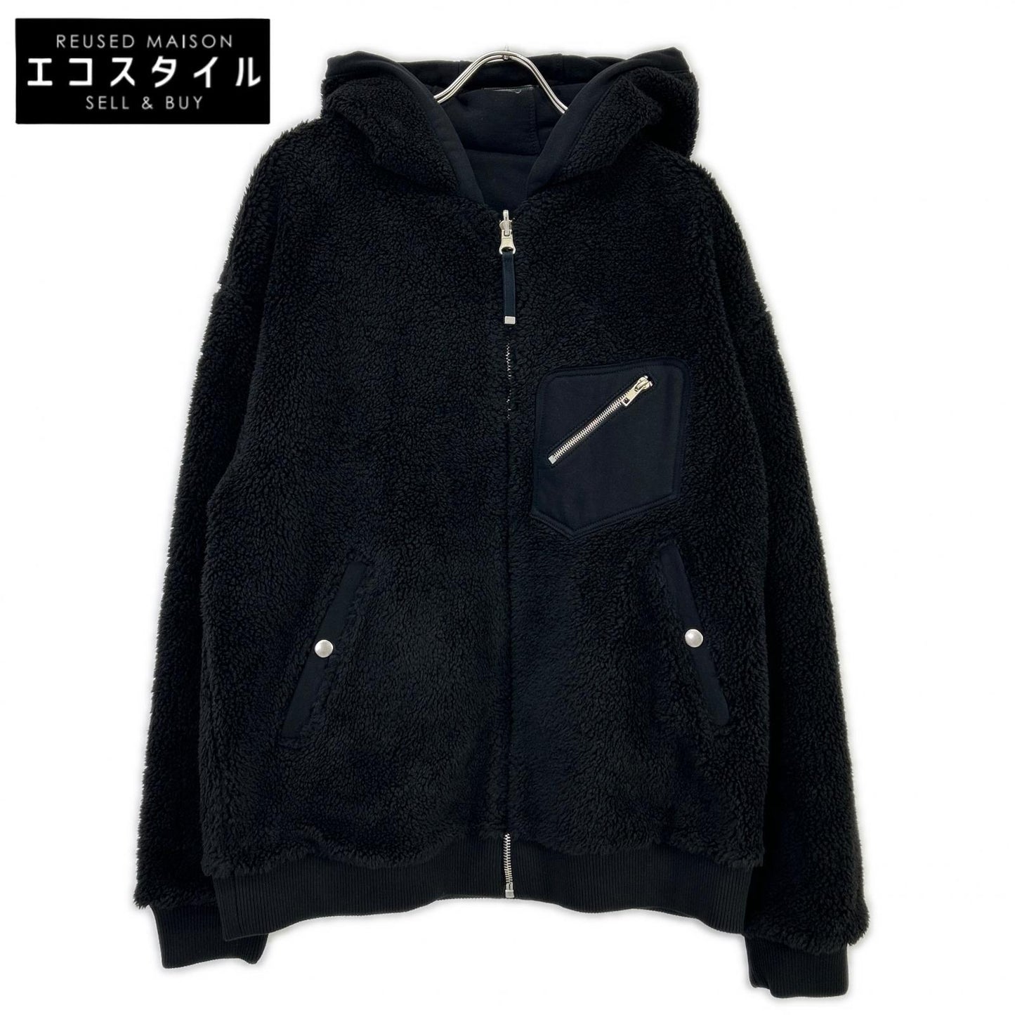 DIESEL BlackGold ディーゼルブラックゴールド ブラック パーカー フルジップ リバーシブル ジャケット