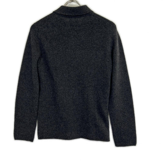 CHANEL シャネル p11402 W02426 襟付き ニットトップス カシミア シェル釦 グレー トップス