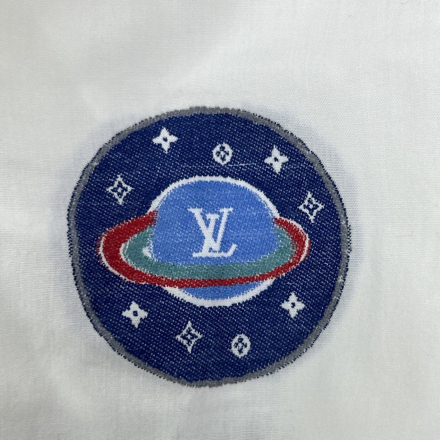 LOUIS VUITTON ルイヴィトン 19SS LVプリントデザイン 長袖シャツ ホワイト RM191Q IUR HGS42W トップス