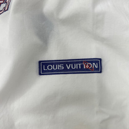 LOUIS VUITTON ルイヴィトン 19SS LVプリントデザイン 長袖シャツ ホワイト RM191Q IUR HGS42W トップス