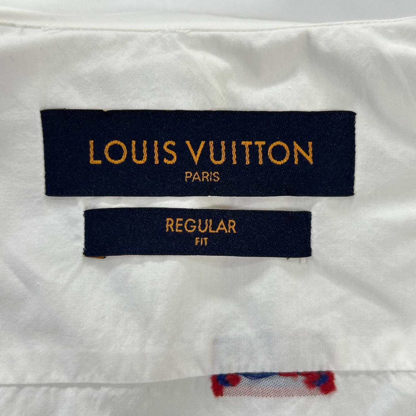 LOUIS VUITTON ルイヴィトン 19SS LVプリントデザイン 長袖シャツ ホワイト RM191Q IUR HGS42W トップス