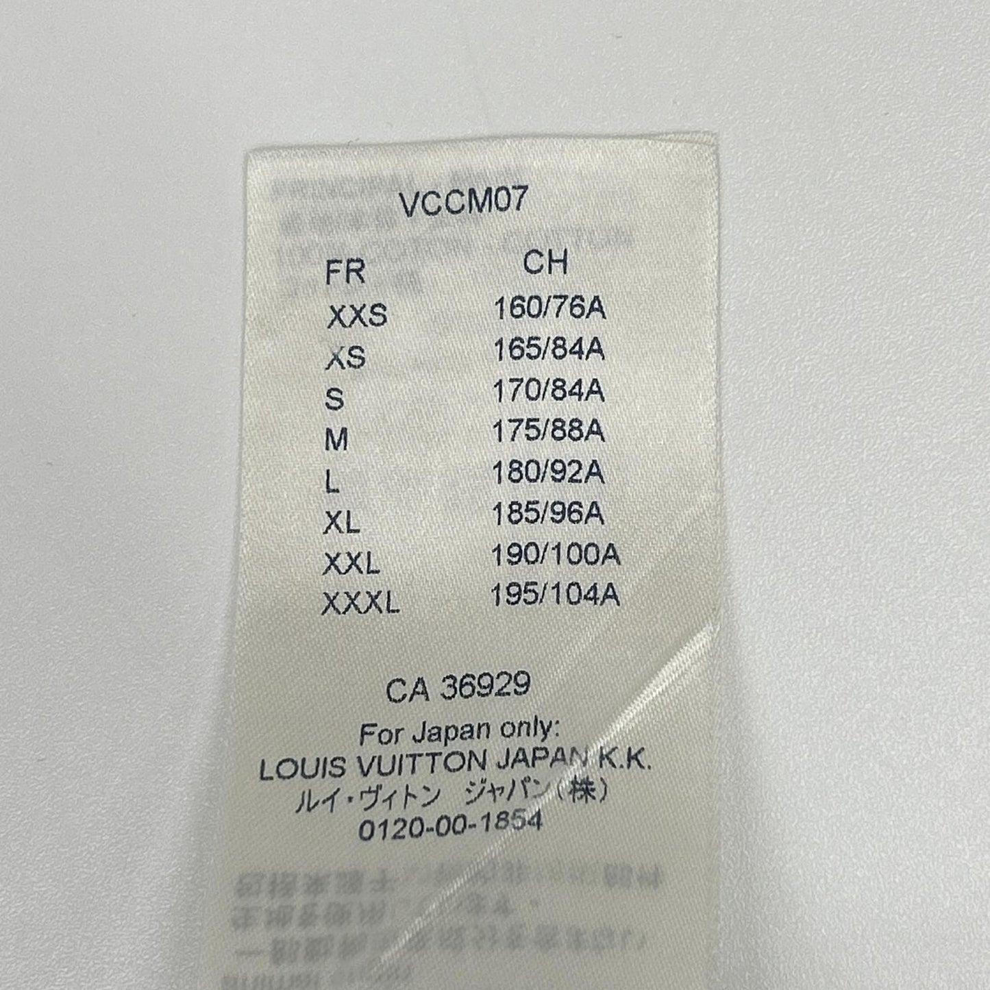 LOUIS VUITTON ルイヴィトン 19SS LVプリントデザイン 長袖シャツ ホワイト RM191Q IUR HGS42W トップス