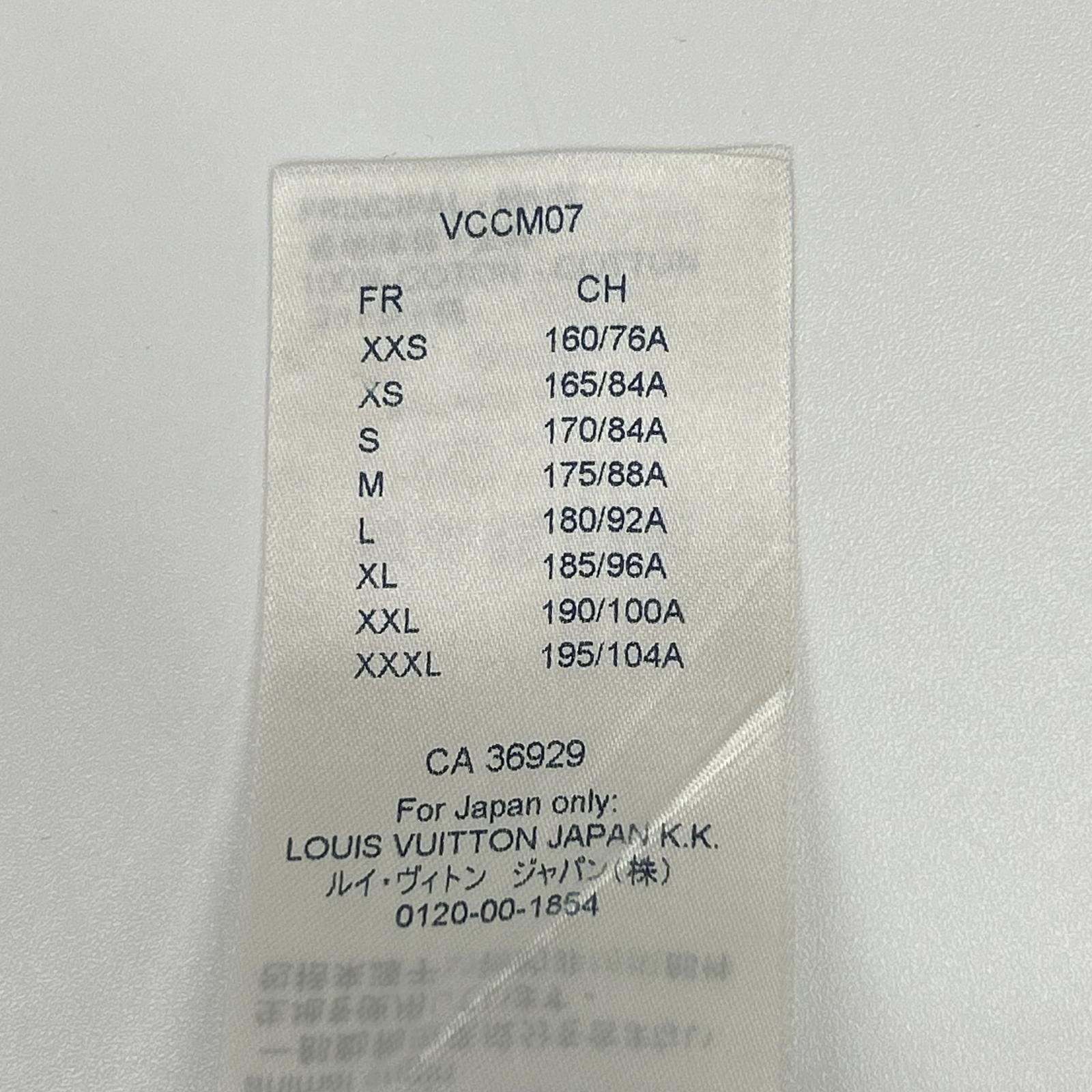LOUIS VUITTON ルイヴィトン 19SS LVプリントデザイン 長袖シャツ ホワイト RM191Q IUR HGS42W トップス