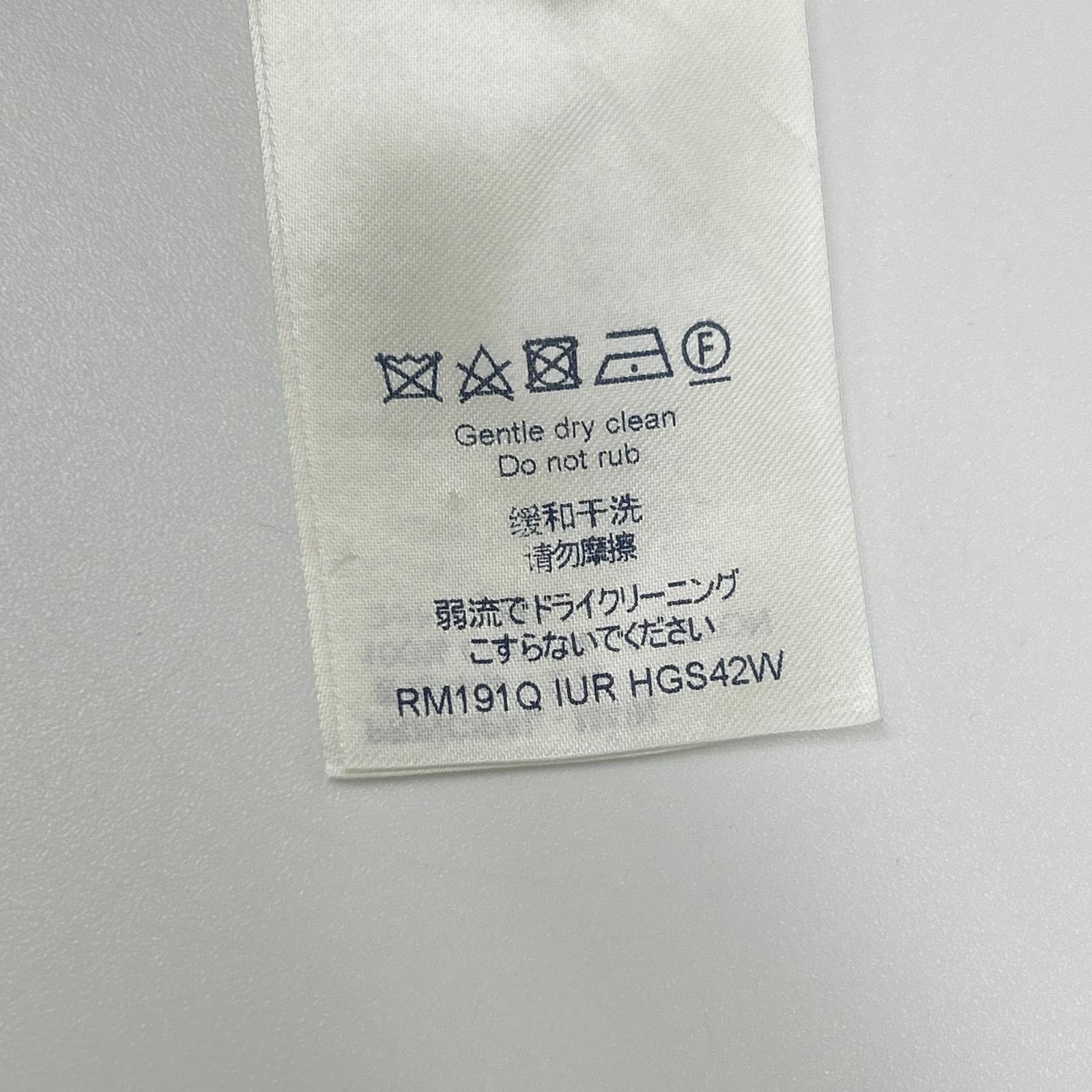 LOUIS VUITTON ルイヴィトン 19SS LVプリントデザイン 長袖シャツ ホワイト RM191Q IUR HGS42W トップス