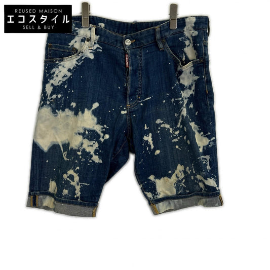 DSQUARED2 ディースクエアード インディゴ ブリーチデザイン ハーフパンツ ボトムス