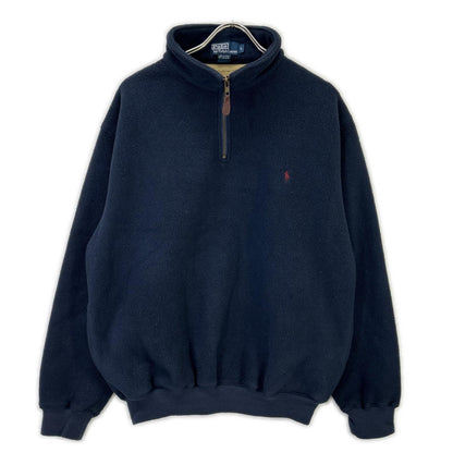 RALPHLAUREN ラルフローレン 90S ネイビー フリース ハーフジップ ジャケット トップス