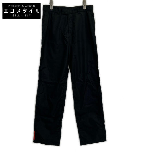 PRADA SPORT プラダスポーツ ブラック ナイロンパンツ ギミック ボトムス
