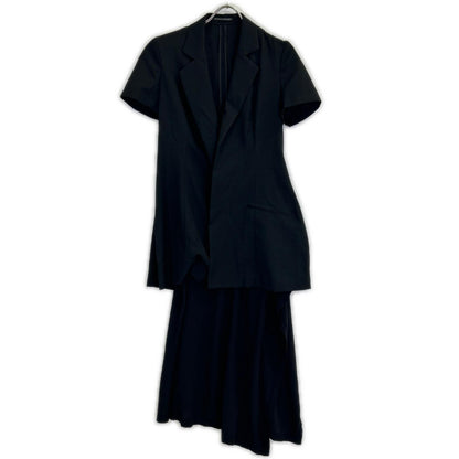 Yohji Yamamoto FEMME ヨウジヤマモトファム 22SS ウールギャバジン カットソードッキング ショートジャケット FG-J62-100 ジャケット
