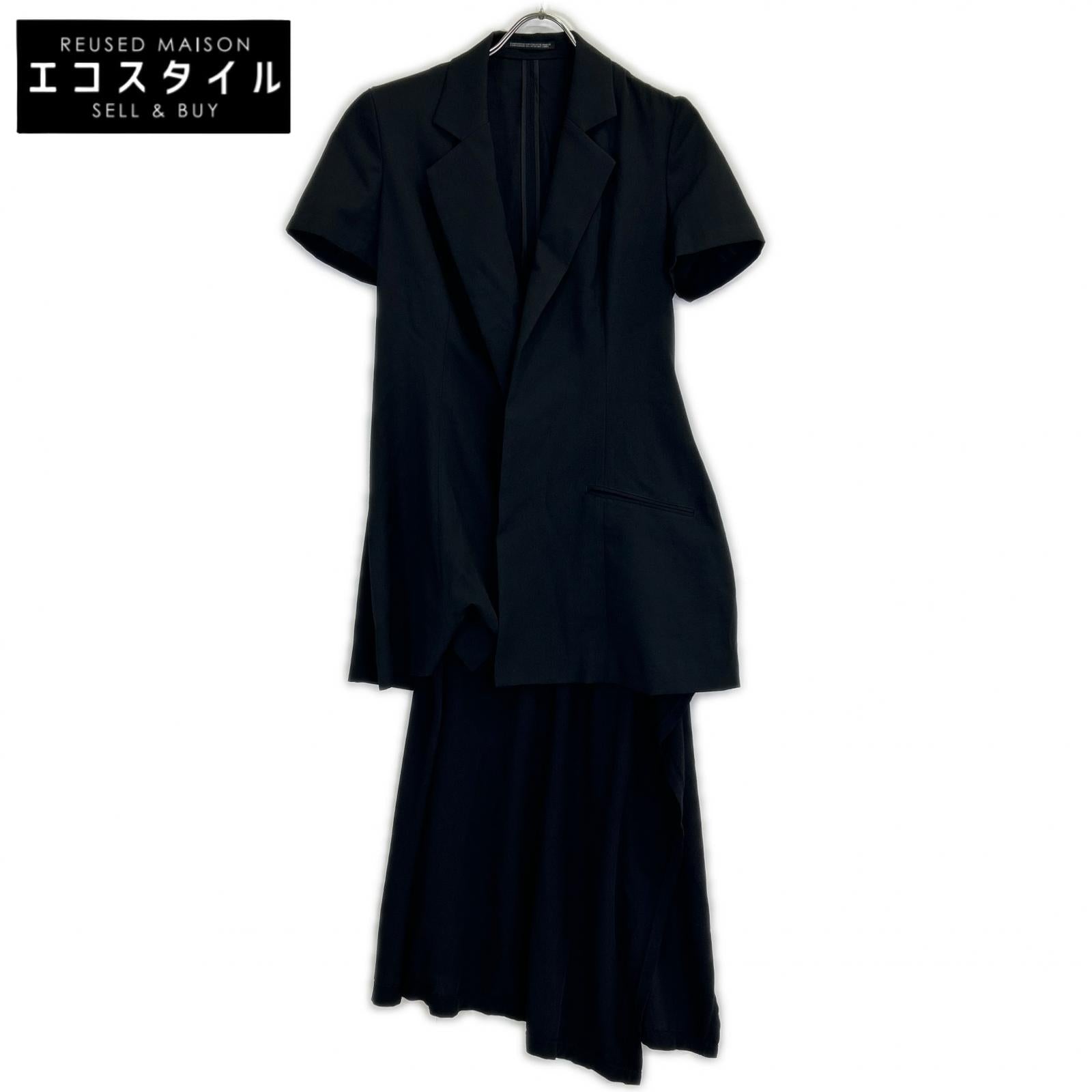Yohji Yamamoto FEMME ヨウジヤマモトファム 22SS ウールギャバジン カットソードッキング ショートジャケット FG-J62-100 ジャケット
