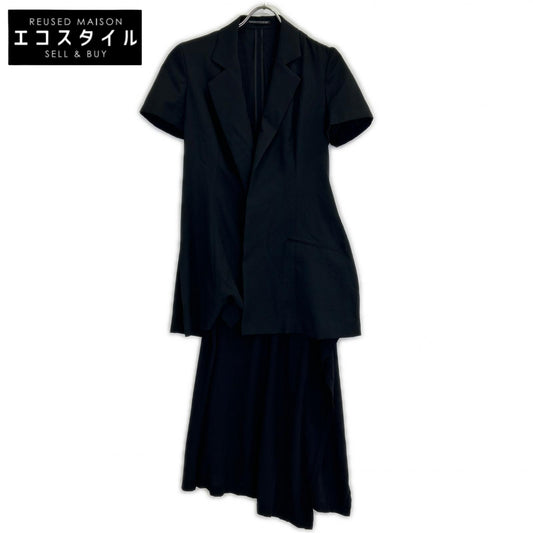 Yohji Yamamoto FEMME ヨウジヤマモトファム 22SS ウールギャバジン カットソードッキング ショートジャケット FG-J62-100 ジャケット