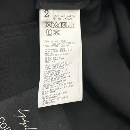 Yohji Yamamoto FEMME ヨウジヤマモトファム 22SS ウールギャバジン カットソードッキング ショートジャケット FG-J62-100 ジャケット