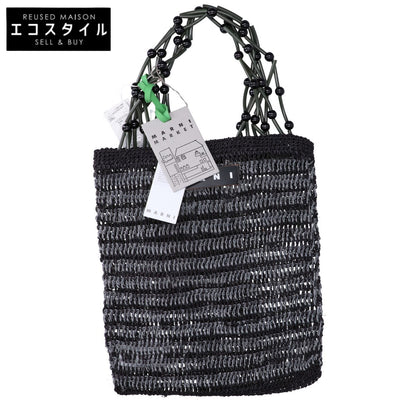 MARNI マルニ 【新品同様】SHMH0018A2 マルニマーケット ナチュラルファイバー ネットショッパー トートバッグ